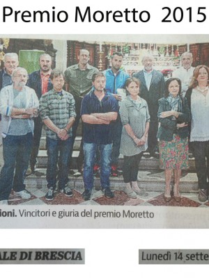 Artestrasse e premio Moretto    6-13settembre 2015