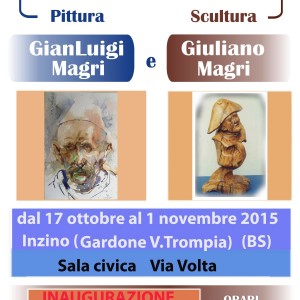 locandina” mostra di pittura ” Inzino G.V.Trompia