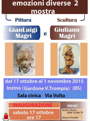 locandina” mostra di pittura ” Inzino  G.V.Trompia